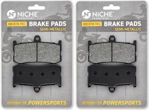 NICHE Brake Pad Set for Triumph Daytona 675 T2021221 Front Left/Right Semi-Metallic 2 Pack