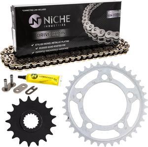 NICHE Drive Sprocket Chain Combo for KTM 990 Super Duke 1190 RC8 RC8R Front 17 Rear 38 Tooth 525HZ Standard 118 Links