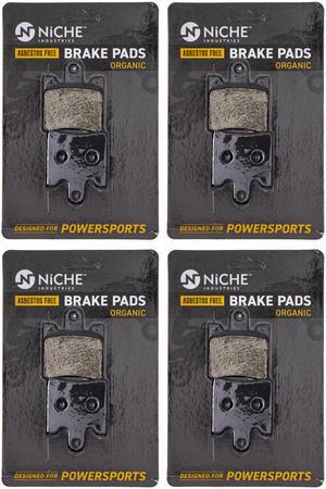 NICHE Brake Pad Set for Suzuki Burgman AN400S 59301-14810 59301-14820 Front Organic 4 Pack