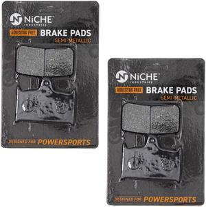 NICHE Brake Pad Set for Triumph Bonneville Thunerbird Sprint Speed Four Triple T2020553 Front Semi-Metallic 2 Pack