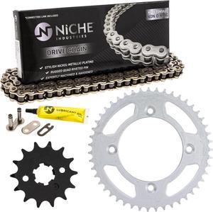 NICHE Drive Sprocket Chain Combo for Suzuki RM85 Front 14 Rear 47 Tooth 428HZ Standard 122 Links
