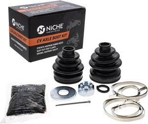 NICHE Front CV Axle Boot Kit For Kawasaki Mule 3010 2510 4010 Bayou 300 400 49006-0054 49006-0055 UTV