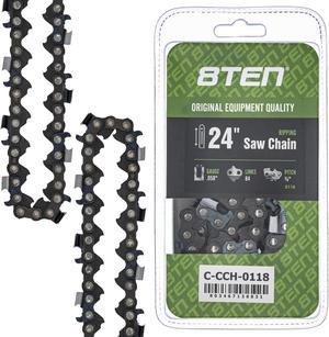 8TEN Ripping Chainsaw Chain 24 Inch .058 3/8 84DL For Husqvarna 455 Rancher 372XP Jonsered 2065 Poulan