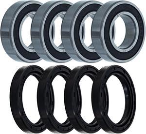 NICHE Wheel Bearing Seal Kit for Kawasaki Mule 2510 3000 3010 4000 4010 6005-2RS