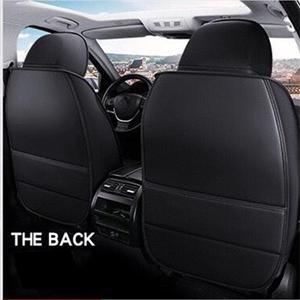 Furulu Car Front Rear Seat Covers Breathable PU Leather Full Surrounded Seat Protectors