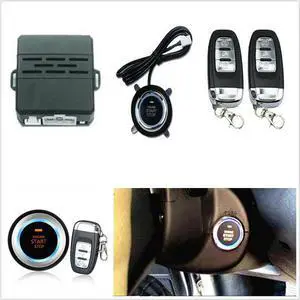 Acaigel Keyless Car Alarm Kit RFID Lock Push Start Button Engine Starter Ignition System