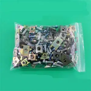 Paiying 200x Mixed Metal Fastener Auto Car Body Door Fender Panel Screw U Clips US Stock