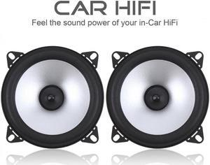 2pcs 4" 2-Way 60W Car Door Coaxial Hifi Speaker Full Range Frequency Loudspeaker