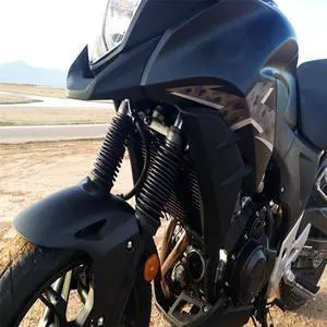 Acaigel 2x 30mm Black Motorcycle Pit BIke Front Fork Shock Cover Boot Sleeve 270mm Long