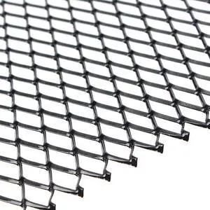 Paiying Black Aluminum Mesh Grille Cover Car Bumper Fender Hood Vent  47"x15.8"