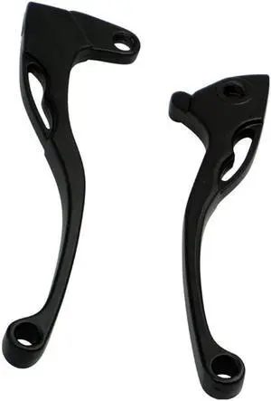 Acaigel 2Pcs Black Aluminum Motorcycle Front Brake Clutch Levers 8mm Mounting Hole USA