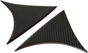 Acaigel 2PC Carbon Fiber Rear Window Spoiler Side Wing Cover For Mazda 3 Axela 2014-2018