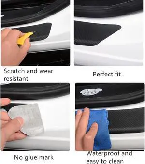 Paiying 4x PU Car Door Scuff Sill Cover + 1x Rear Bumper Scratch Protector Pad Paiying 4x PU Car Door Scuff Sill Cover + 1x Rear Bumper Scratch Protector Pad