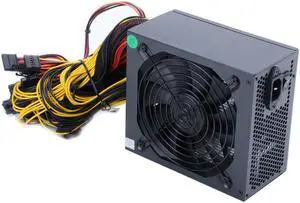2000W Modular Power Supply For 6 GPU Rig Coin Mining Miner 95 Gold 160V-240V