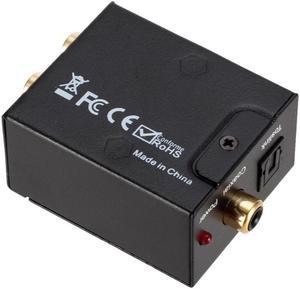 Digital To Analog Audio Converter Optical Coaxial In Headphone Speaker RCA Out