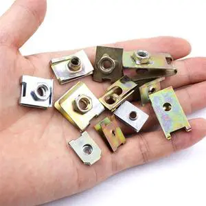 Paiying 150x Mixed Metal U-Type Clip Vehicle Fender Bumper Board Panel Fastener Retainer