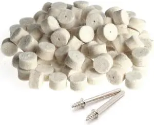Yassdwbn Wool Felt Buffing Wheels Bobs Buffs Diameter For Grinding Wheel 13mm