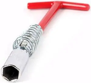 Paiying 1x Car Spark Plug Remover Installer 16mm T-Handle Flexible Spanner Socket Wrench