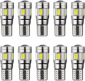 Acaigel 10Pcs White T10 501 194 W5W 5630 LED 6SMD Width lamp/reading/license plate light