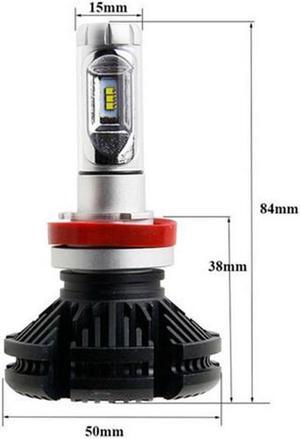 Acaigel 1PC H8/H9/H11 50W Car Led Headlamp Front Rear Light Refit Fog Light Bulb 6000LM