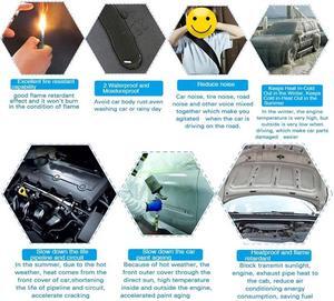 Acaigel 10mm Car Soundproofing Mat Deadener Heat Insulation Aluminum Foam 50 * 30cm 12pcs