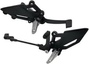 Acaigel Pair Motorcycle Shift Lever Frontset Foot Peg Bracket Footrest Pedal Shifter Aluminum
