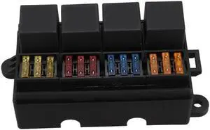 Paiying 12-way Blade Fuse Holder & 40A Relay Box for Car Truck Trailer Boat  US