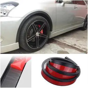 Acaigel 2x 59"  Car Wheel Fender Flares Trim Protection Strip Rubber Black USA