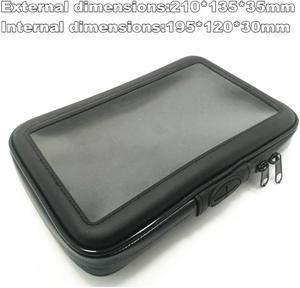 6.5-7inch Motorcycle Bike Handlebar Tablet Holder Waterproof Case Bag