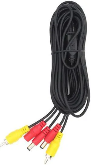 Acaigel 7M Car RCA Power o Video AV Cable Extension Wire for Auto Reversing Camera