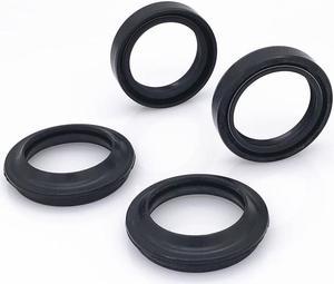 4 Pcs 33X45x11mm Front Fork Damper Oil Seal and Dust Seal for YZ80 BW200 TW200