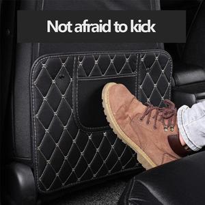 Acaigel 2 Pcs PU Leather Car SUV Seat Back Anti Kick Pad Protector Cover Wear Resistance