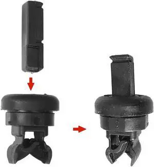 Acaigel Car Rear Boot Parcel Shelf Bracket Buckle Clips For Nissan Qashqai J10 J11 Note E11 79916JD00A - Pack of 10