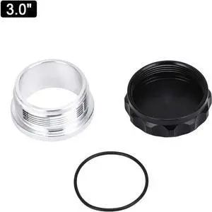 Yingshan Black 3"/76.2mm Aluminium Alloy Weld On Filler Neck & Cap Oil Fuel Water Tank