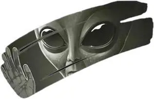 Yassdwbn 3D Alien Car Window Sticker Self-Adhesive PVC Vinyl Auto Racing Decal PVC30*20cm