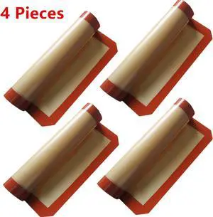 4pcs/Silicone Baking Mat Non-Stick Reusable Oven Sheet Liner for Baking