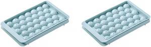 2 Pcs Mini Circle Ice Cube Tray Making Mold  Ice Ball Maker Mold for Freezer