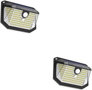 2x Waterproof LED Solar Energy Motion Sensor Wall light Outdoor Garden Yard Lamp