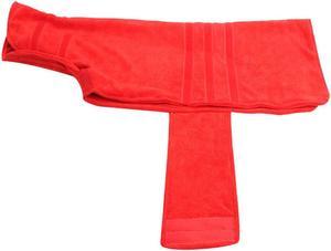 1x Red Pet Bathrobe Dog Bath Towel Super Absorbent Fast Drying Fiber Bath Towel