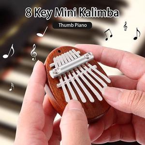 Acaigel 8 Key Mini Carlimba Finger Thumb Piano Christmas Gift for Kid Adult Beginners