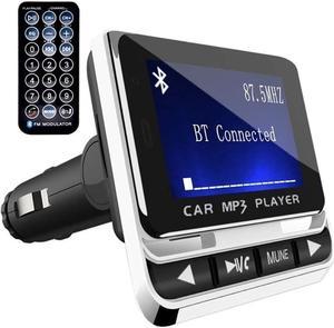 FYUU 1.4 Inch Car Bluetooth 5.0 FM Transmitter MP3 Player Aux Kit