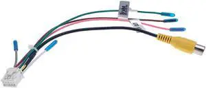 Acaigel 10 Pin Car RCA Rear View Camera Video Input Cable Adapter Wiring Connector