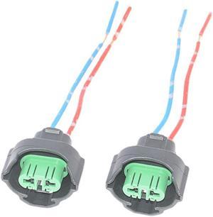 FYUU 4pcs H11 H8 Female Adapter Wiring Harness Socket Wire Plug for Fog Light