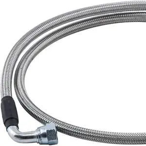 Paiying 52 Inch Length Stainless Braided Transmission Cooler Hose Line For TH350 700R4 TH400