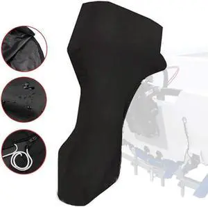 FYUU Black 60-100HP Boat Full Outboard Motor Engine Storage Cover Full Surrounded Heavy Duty
