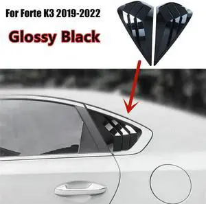Paiying Glossy Black Car Side Vent Window Scoop Louver Cover Trim For Kia Forte K3 19-22 Paiying Glossy Black Car Side Vent Window Scoop Louver Cover Trim For Kia Forte K3 19-22