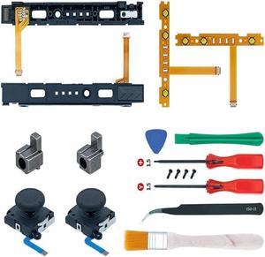 Acaigel 18 in 1 Repair Kit for NS Switch Joy-Con with Screwdrivers Opening Tool, 3D Analog Joysticks