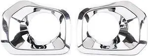 Acaigel 1 Pair Chrome Front Bumper Grille Fog Light Covers Trims For 2016-2023 Toyota Tacoma