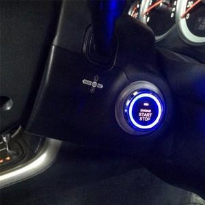 Furulu LED Engine Push Start Stop Button Ignition Starter Switch For Car Keyless System