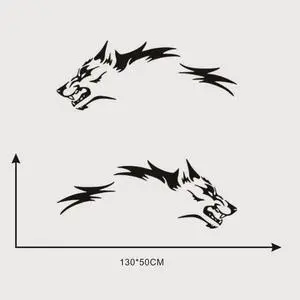 Paiying 2pcs Running Wolf Fashion Vinyl Decals Stickers For Pickup Rear Window Paiying 2pcs Running Wolf Fashion Vinyl Decals Stickers For Pickup Rear Window